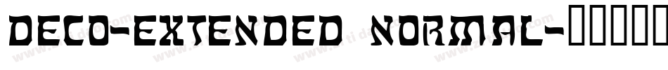 Deco-Extended Normal字体转换